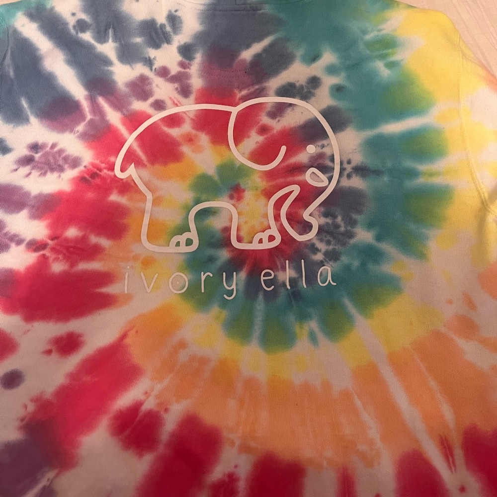 Ivory Ella Oversized Tie Dye Hoodie
